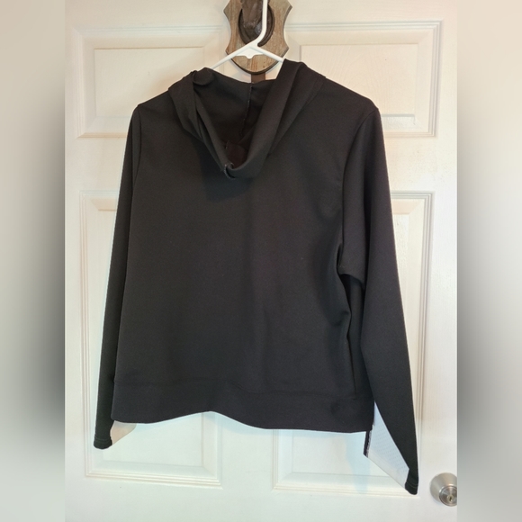 (1279) Vital Woman's Long Sleeve full zip warm-up jacket, Size: XL Color: Black - Picture 9 of 9